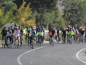 Gaziemirliler doğa için pedalladı Gaziemirliler doğa için pedalladı