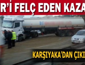 İzmir’de İki Kaza Yolları Felç Etti İzmir’de İki Kaza Yolları Felç Etti