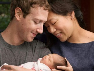 Mark Zuckerberg, resmi Facebook hesabından baba olduğunu duyurdu.