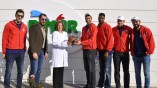 Türkiye’yi ve İzmir’i Eurocup’ta temsil eden Pınar Karşıyaka Basketbol Takımı Pınar Süt’ü ziyaret etti