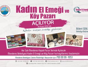 Kadın Emeği ve Köy Pazarı Menderes’te Kuruluyor